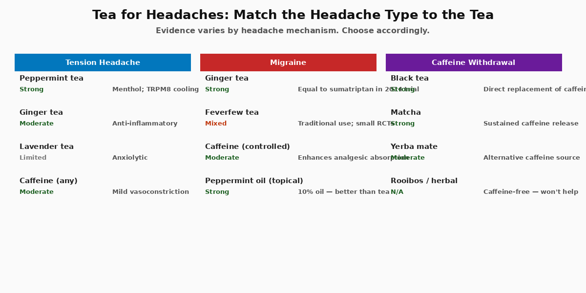 Image: Headache Types, and Why They Matter for Tea Selection